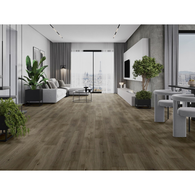 Mexen Perry vinyl padlóburkolat LVT Dryback 2,5 mm, PVC alap, 4 V-fuga, Tölgy mintával - F1321-S