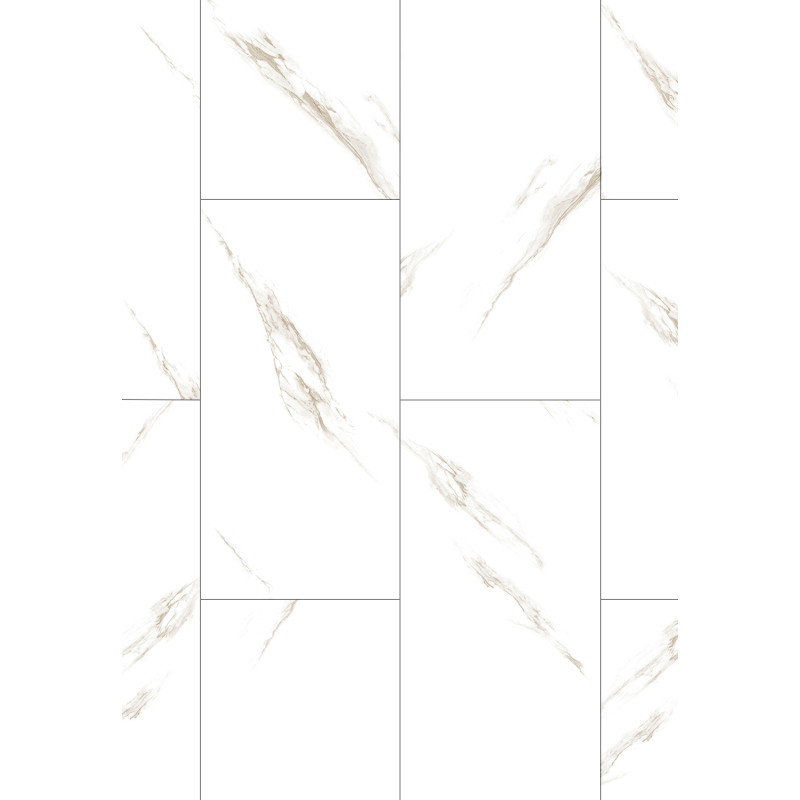 Mexen River White  probă de panouri vinilice LVT Dryback 2,5 mm, suport PVC, 4 V-Fuga, Jazz White - F1450-S