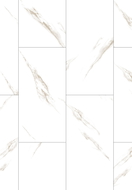 Mexen River White  probă de panouri vinilice LVT Dryback 2,5 mm, suport PVC, 4 V-Fuga, Jazz White - F1450-S