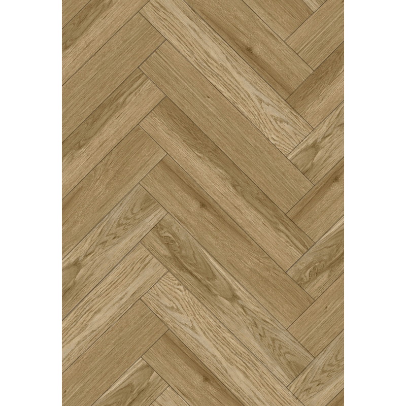 Mexen Manhattan probă panouri vinil model heringbone LVT Dryback 2,5 mm, suport PVC, 4 V-Fugă, Stejar - F1473-S