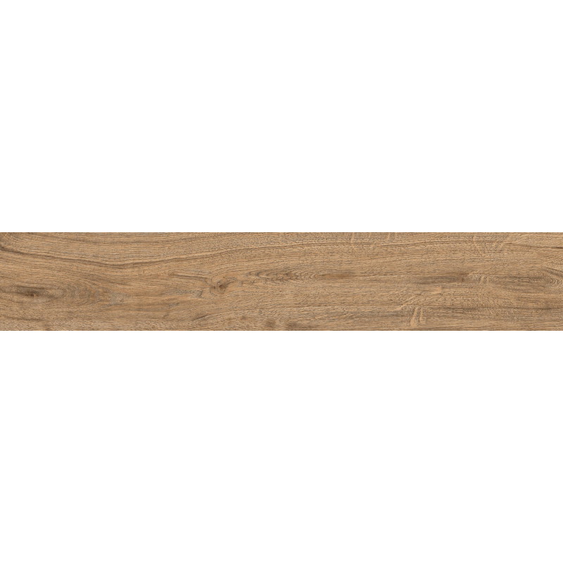 Mexen Wood Ville Probă brown de gresie glazurată rectificată G1, placă de pardoseală și perete tip lemn, carving