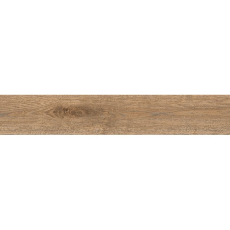 Mexen Wood Ville Probă brown de gresie glazurată rectificată G1, placă de pardoseală și perete tip lemn, carving