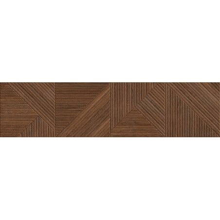 Mexen Ideal  Probă de gresie smălțuită rectificată Cherry G1, placă de perete mată imitând lemnul - TL701-51-S