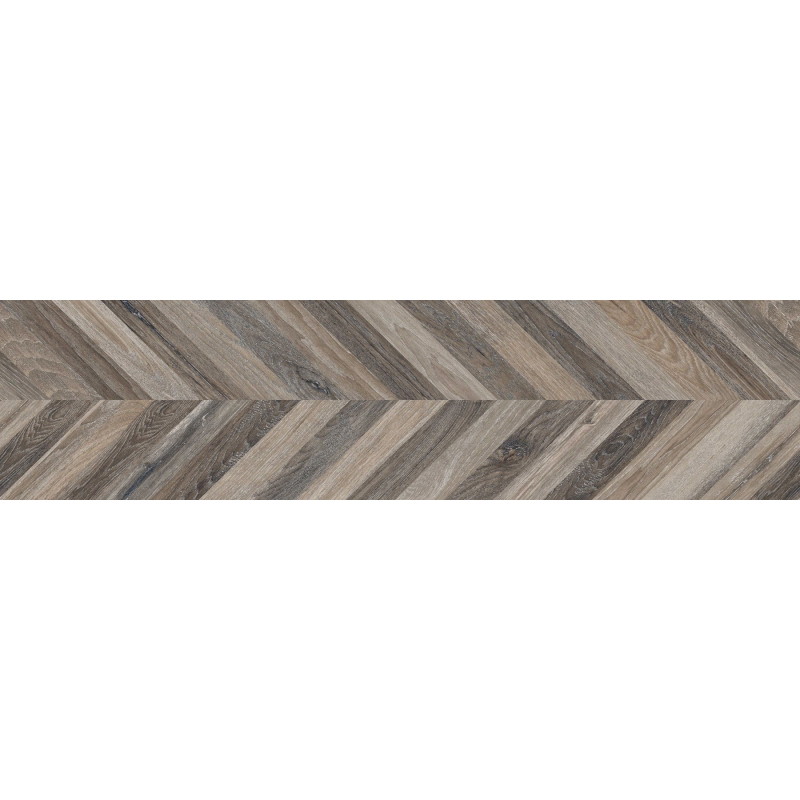 Mexen Native Probă neagră de gresie glazurată rectificată G1, placă podea-perete imitatie lemn, carving - TL704-00-S