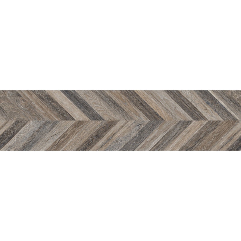 Mexen Native Probă neagră de gresie glazurată rectificată G1, placă podea-perete imitatie lemn, carving - TL704-00-S