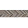 Mexen Native Probă neagră de gresie glazurată rectificată G1, placă podea-perete imitatie lemn, carving - TL704-00-S