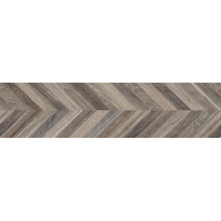Mexen Native Probă neagră de gresie glazurată rectificată G1, placă podea-perete imitatie lemn, carving - TL704-00-S