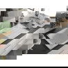 Mexen Andres Chiuvetă de granit de 1,5 compartiment cu picurător și baterie de bucătărie Rita, Albă - 6515-20-670300-20