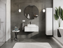 Mexen Orio dulap de baie cu blat de 80 cm, 1 sertar, alb mat - 91A10-08023-1-BFC01