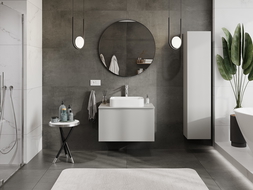 Mexen Orio dulap baie sub lavoar 80 cm cu blat, 1 sertar, gri mat - 91A10-08047-1-BFC62