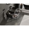 Mexen Orio dulap baie sub chiuvetă 100 cm cu blat, 1 sertar, negru mat - 91A10-10023-1-BFC71