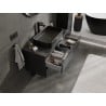 Mexen Orio dulap baie sub chiuvetă 100 cm cu blat, 2 sertare, negru mat - 91A10-10047-2-BFFC71