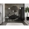 Mexen Orio dulap de baie sub chiuvetă 120 cm cu blat, 1 sertar, negru lucios - 91A10-12023-1-BFC70