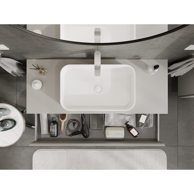 Mexen Orio dulap baie pentru chiuvetă 120 cm cu blat, 2 sertare, gri mat - 91A10-12047-2-BFFC62