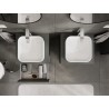Mexen Rivel dulap baie pentru lavoar 50 cm cu blat, 2 sertare, cu striuri, grafit mat - 91A20-05047-2-BFFC66