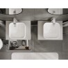 Mexen Rivel dulap baie sub chiuvetă 60 cm cu blat, 1 sertar, canelat, gri mat - 91A20-06023-1-BFC62