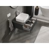 Mexen Rivel 70 cm-es mosdószekrény munkalappal, 1 fiókos, bordázott, grafit matt - 91A20-07023-1-BFC66