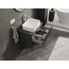 Mexen Rivel dulap de baie de sub chiuvetă 70 cm cu blat, 2 sertare, cu textură, grafit mat - 91A20-07047-2-BFFC66