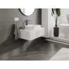Mexen Rivel dulap baie sub lavoar 80 cm cu blat, 1 sertar, canelat, alb mat - 91A20-08023-1-BFC01