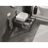 Mexen Rivel dulap baie sub chiuvetă 80 cm cu blat, 1 sertar, canelat, grafit mat - 91A20-08023-1-BFC66