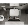 Mexen Rivel dulap baie sub chiuvetă 80 cm cu blat, 1 sertar, riflat, grafit mat - 91A20-08047-1-BFC66