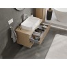 Mexen Rivel dulap de baie pentru lavoar 90 cm cu blat, 2 sertare, canelat, stejar - 91A20-09047-2-BFFC81