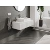 Mexen Rivel dulap de baie sub chiuvetă de 100 cm cu blat, 1 sertar, riflat, alb mat - 91A20-10023-1-BFC01