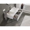 Mexen Rivel dulap de baie sub chiuvetă de 100 cm cu blat, 1 sertar, riflat, alb mat - 91A20-10023-1-BFC01
