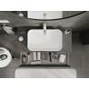 Mexen Rivel dulap baie sub chiuvetă 100 cm cu blat, 1 sertar, striat, grafit mat - 91A20-10023-1-BFC66
