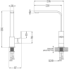 Mexen Milo chiuvetă de bucătărie din granit cu 1 cuvă cu baterie de bucătărie Rita, gri - 6505-71-670300-50