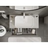 Mexen Rivel dulap baie cu blat, lățime 100 cm, 2 sertare, suprafață canelată, gri mat - 91A20-10047-2-BFFC62