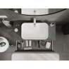 Mexen Rivel dulap baie pentru lavoar 100 cm cu blat, 2 sertare, riflat, grafit mat - 91A20-10047-2-BFFC66