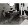 Mexen Rivel dulap baie sub chiuvetă 120 cm cu blat, 1 sertar, profilat, negru mat - 91A20-12023-1-BFC71