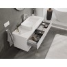 Mexen Rivel dulap baie sub chiuvetă 120 cm cu blat, 2 sertare, cu caneluri, alb mat - 91A20-12047-2-BFFC01