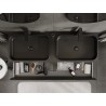 Mexen Rivel dulap pentru baie sub lavoar 140 cm cu blat, 2 sertare, cu rifluri, negru mat - 91A20-14047-2-BFFC71