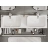 Mexen Rivel dulap baie pentru chiuvetă 160 cm cu blat, 2 sertare, canelat, alb mat - 91A20-16047-2-BFFC01