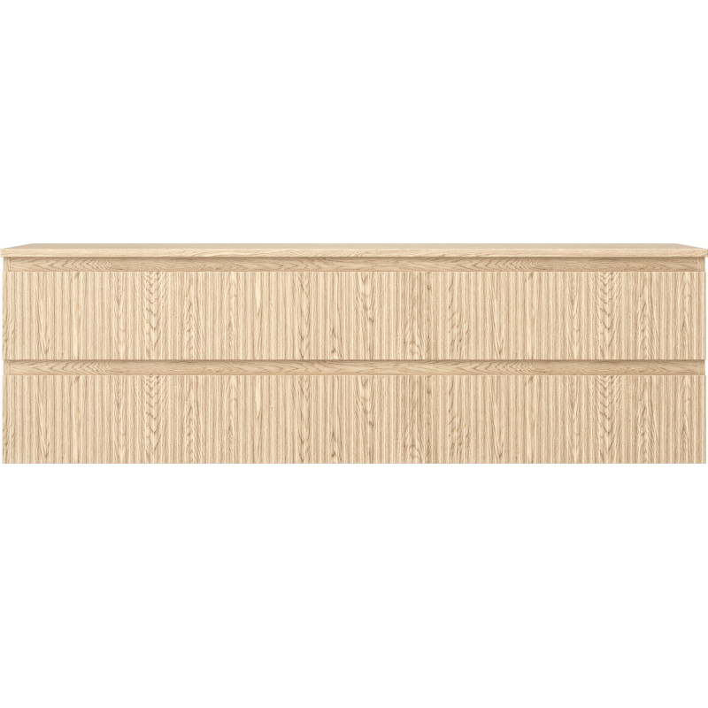 Mexen Rivel dulap baie sub chiuvetă 160 cm cu blat, 2 sertare, canelat, stejar - 91A20-16047-2-BFFC81