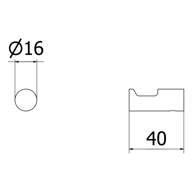 Mexen Loop törölközőhorog (2 db), fekete - 70A71012-70