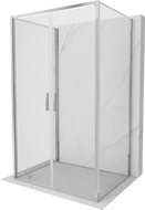 Mexen Exo-B Duo 3S cabina de duș 3 pereți batantă 110 x 75 cm, transparent, crom - 814-110-075-01-00-3S