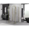 Mexen Exo-B Duo 3S 3 falú zuhanykabin, nyíló 70 x 70 cm, átlátszó, arany - 814-070-070-50-00-3S