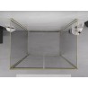 Mexen Exo-B Duo 3S 3-falú, nyitható zuhanykabin 100 x 85 cm, átlátszó, arany - 814-100-085-50-00-3S