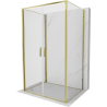 Mexen Exo-3S cabină de duș cu 3 pereți, cu ușă, 100 x 80 cm, transparent, aurie - 814-100-080-50-00-3S