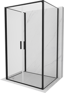 Mexen Exo-3S cabină de duș cu 3 pereți rabatabili 100 x 90 cm, transparent, negru - 814-100-090-70-00-3S