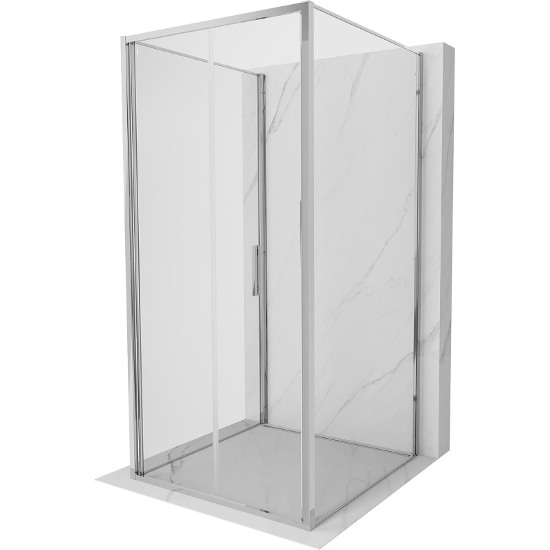 Mexen Exo-F 3S cabină de duș cu 3 pereți pliabilă 85 x 85 cm, transparent, crom - 816-085-085-01-00-3S