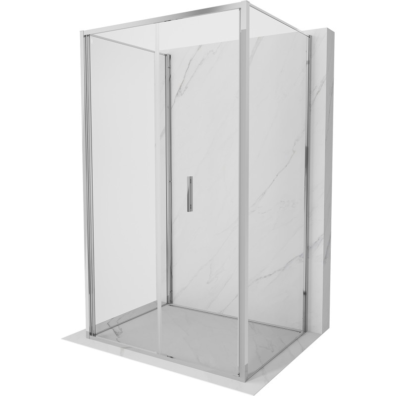 Mexen Exo-F 3S cabina de duș 3 pereți pliabilă 70 x 75 cm, transparentă, crom - 816-070-075-01-00-3S