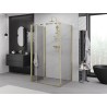 Mexen Exo-F 3S cabina de duș pliabilă cu 3 pereți 90 x 75 cm, transparentă, aurie - 816-090-075-50-00-3S