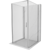 Mexen Exo-B 3S cabina de duș cu 3 pereți, cu ușă de 75 x 75 cm, transparentă, crom - 817-075-075-01-00-3S
