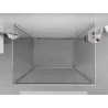 Mexen Exo-B 3S 85 x 70 cm-es, 3 oldalas zuhanykabin, átlátszó, króm - 817-085-070-01-00-3S