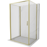 Mexen Exo-3S cabina de duș cu 3 pereți basculantă 75 x 85 cm, transparentă, aurie - 817-075-085-50-00-3S