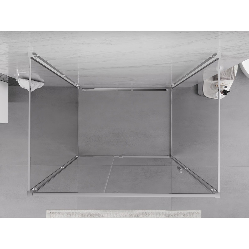 Mexen Exo-R 3S cabina de duș 3 pereți glisantă 140 x 70 cm, transparentă, cromată - 819-140-070-01-00-3S